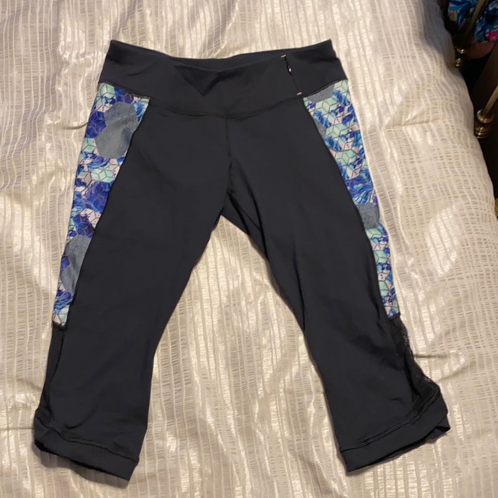 Calia Cropped XL Black with Print Leggings